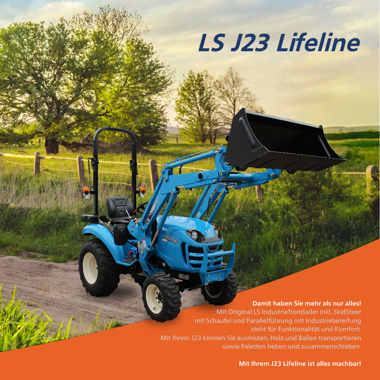 LS Traktor MT 3.40 HST mit Zubehör - Klimaanlage 